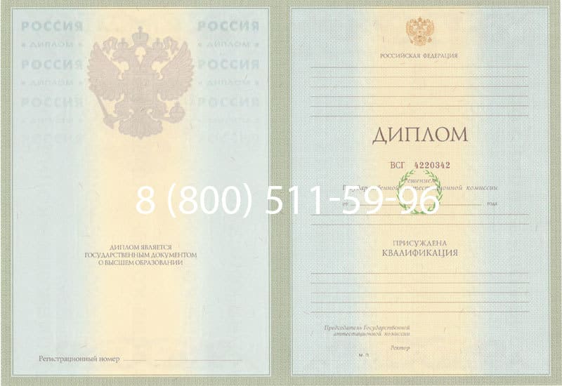 Купить Диплом о высшем образовании 2003-2009 годов в Новомосковске